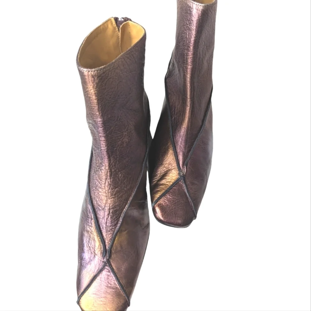 Unity in Diversity GROSETTO Italian Boots in Cheope Violet - Sz 39.... US 9